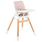 Koka barošanas krēsls Kikkaboo Modo, rozā cena un informācija | Barošanas krēsli | 220.lv