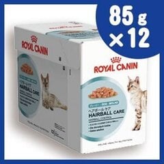 ROYAL CANIN FCN WET 85Gx12 HAIRBALL CARE IN GRAVY KAĶIEM cena un informācija | Konservi kaķiem | 220.lv