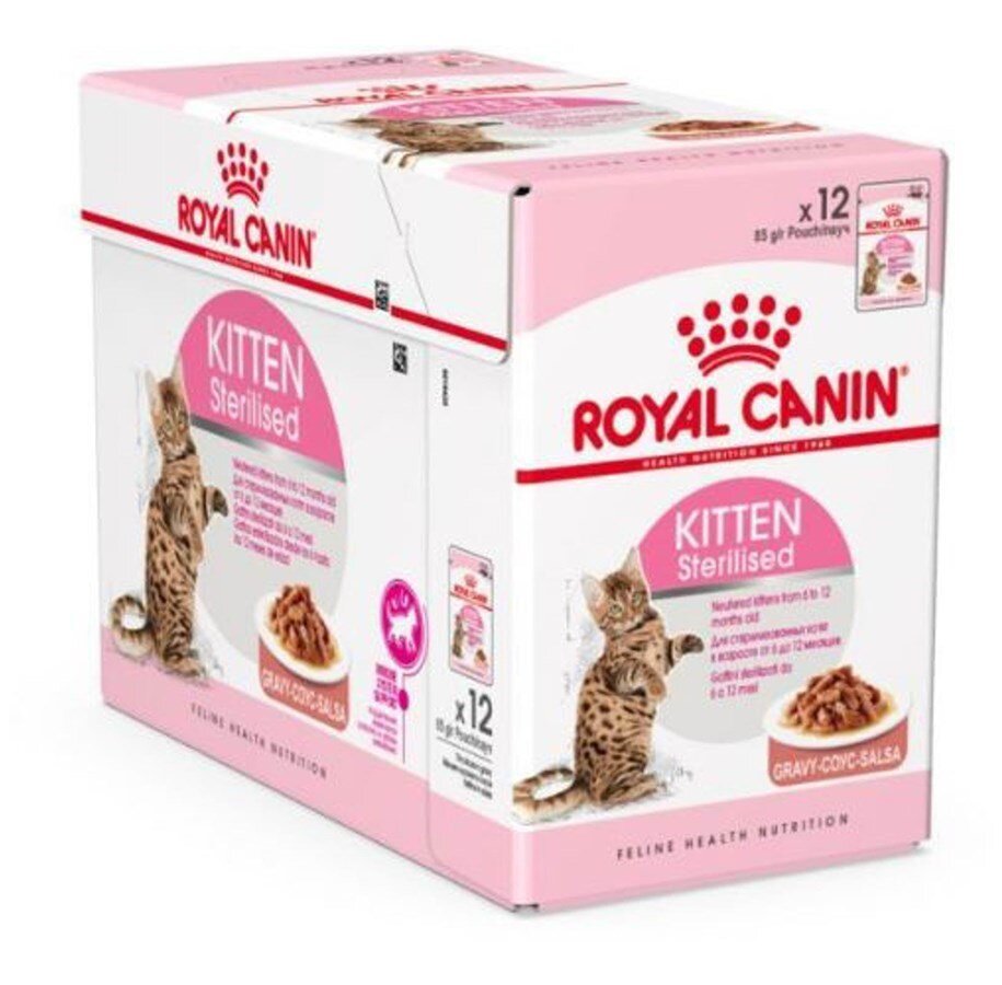 Konservi sterilizētiem kaķiem ROYAL CANIN, 12 x 85 g cena un informācija | Konservi kaķiem | 220.lv