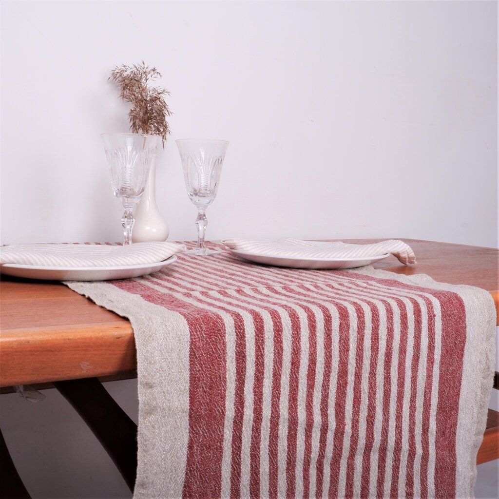 100% lina auduma galda celiņi, 40x100 cm. цена и информация | Galdauti, salvetes | 220.lv