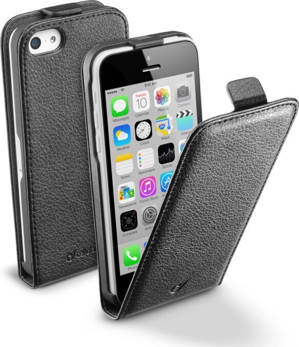 Mobilais iPhone 5C korpuss, Atloks (ar magnētu), melns cena un informācija | Telefonu vāciņi, maciņi | 220.lv