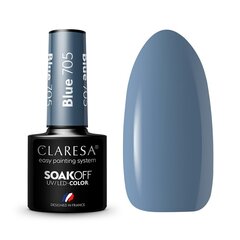 Стойкий гибридный лак для ногтей Claresa Blue 705, 5 г цена и информация | Лаки для ногтей, укрепители | 220.lv
