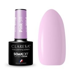 Стойкий гибридный лак для ногтей Claresa Pink 511, 5 г цена и информация | Лаки для ногтей, укрепители | 220.lv