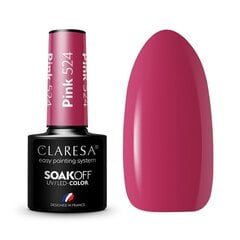 Noturīga hibrīda nagu laka Claresa Pink 524, 5 g цена и информация | Лаки для ногтей, укрепители | 220.lv