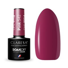 Стойкий гибридный лак для ногтей Claresa Pink 542, 5 г цена и информация | Лаки для ногтей, укрепители | 220.lv