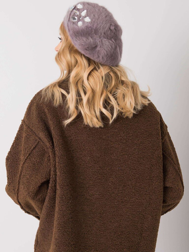 Ziemas cepure sievietēm, tumši violeta cena un informācija | Sieviešu cepures | 220.lv