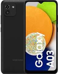 Samsung Galaxy A03, 64 GB, Dual SIM Black цена и информация | Мобильные телефоны | 220.lv