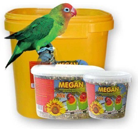 Barība vidējiem papagaiļiem Megan, 3 l цена и информация | Putnu barība | 220.lv
