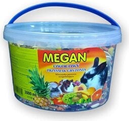 Augļu gardums grauzējiem Megan, 3 l/1110 g cena un informācija | Barība grauzējiem | 220.lv