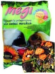 Barība jūrascūciņām Megan, 500 g cena un informācija | Barība grauzējiem | 220.lv