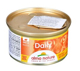 Almo Nature Daily gaisīga pastēte ar vistu kaķiem, 85 g cena un informācija | Konservi kaķiem | 220.lv