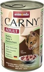Konservi kaķiem Animonda, ar vistu, tītaru un trusi, 400 g cena un informācija | Animonda Zoo preces | 220.lv