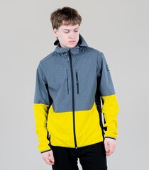 Icepeak vīriešu softshell jaka Decker 57818-9*435, pelēks/dzeltens 6438522067944 cena un informācija | Vīriešu virsjakas | 220.lv