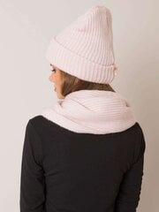 Cepure un lakats, komplets sievietēm Rue Paris, gaiši rozā цена и информация | Женские шапки | 220.lv