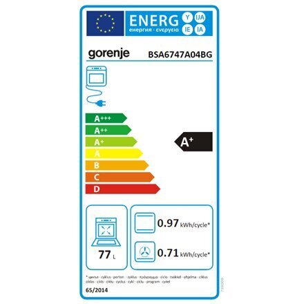 Gorenje BSA6747A04BG cena un informācija | Cepeškrāsnis | 220.lv