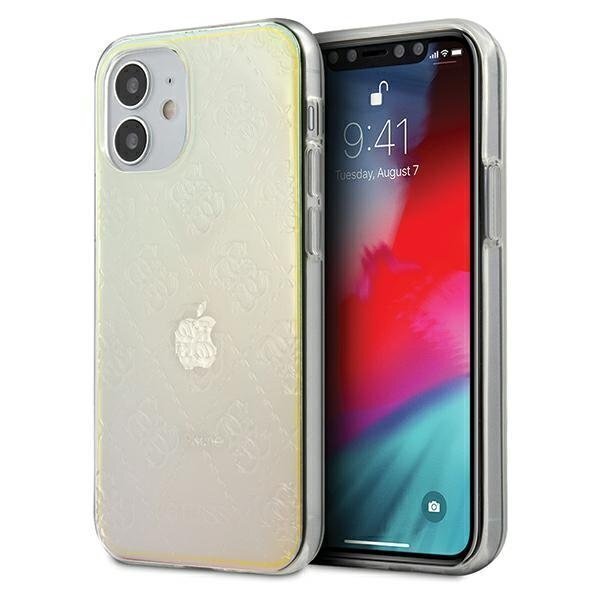 Telefona maciņš Guess GUHCP12S3D4GIRBL iPhone 12 mini 5,4" cena un informācija | Telefonu vāciņi, maciņi | 220.lv