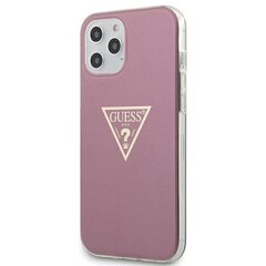 Telefona maciņš Guess GUHCP12LPCUMPTPI iPhone 12 6,7" Pro Max cena un informācija | Telefonu vāciņi, maciņi | 220.lv