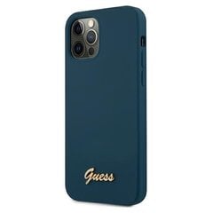 Telefona maciņš Guess GUHCP12LLSLMGBL iPhone 12 Pro Max 6,7" cena un informācija | Telefonu vāciņi, maciņi | 220.lv