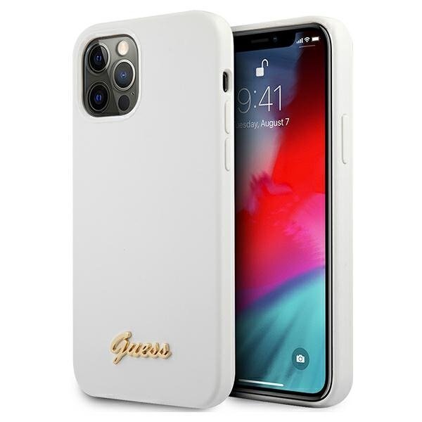 Telefona maciņš Guess GUHCP12LLSLMGWH iPhone 12 Pro Max 6,7" cena un informācija | Telefonu vāciņi, maciņi | 220.lv