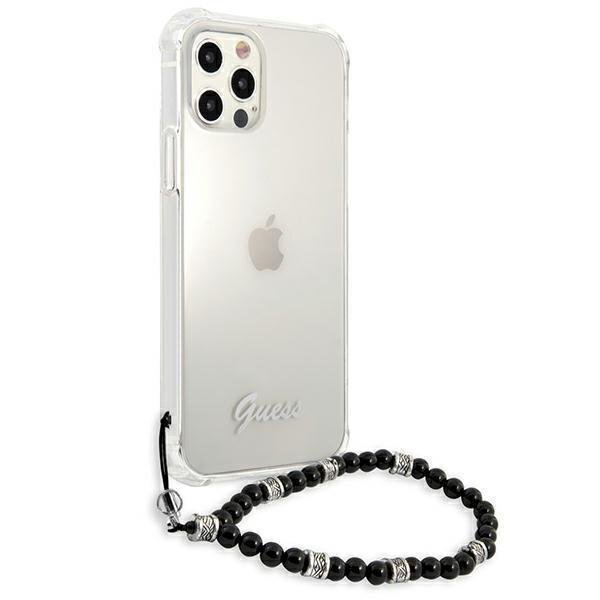 Tālruņa maciņš Guess GUHCP12MKPSBK iPhone 12/12 Pro 6.1'' cena un informācija | Telefonu vāciņi, maciņi | 220.lv