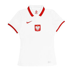Футболка женская Nike Poland Breathe Stad Home Polo W CV0563-100, белая цена и информация | Спортивная одежда для женщин | 220.lv