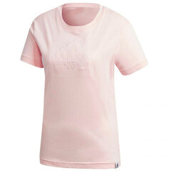 Спортивная футболка женская Adidas Brilliant Basics Tee W GD3821, розовая цена и информация | Футболка женская | 220.lv