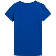 T-krekls sievietēm 4F H4L22, zils цена и информация | Женские футболки | 220.lv