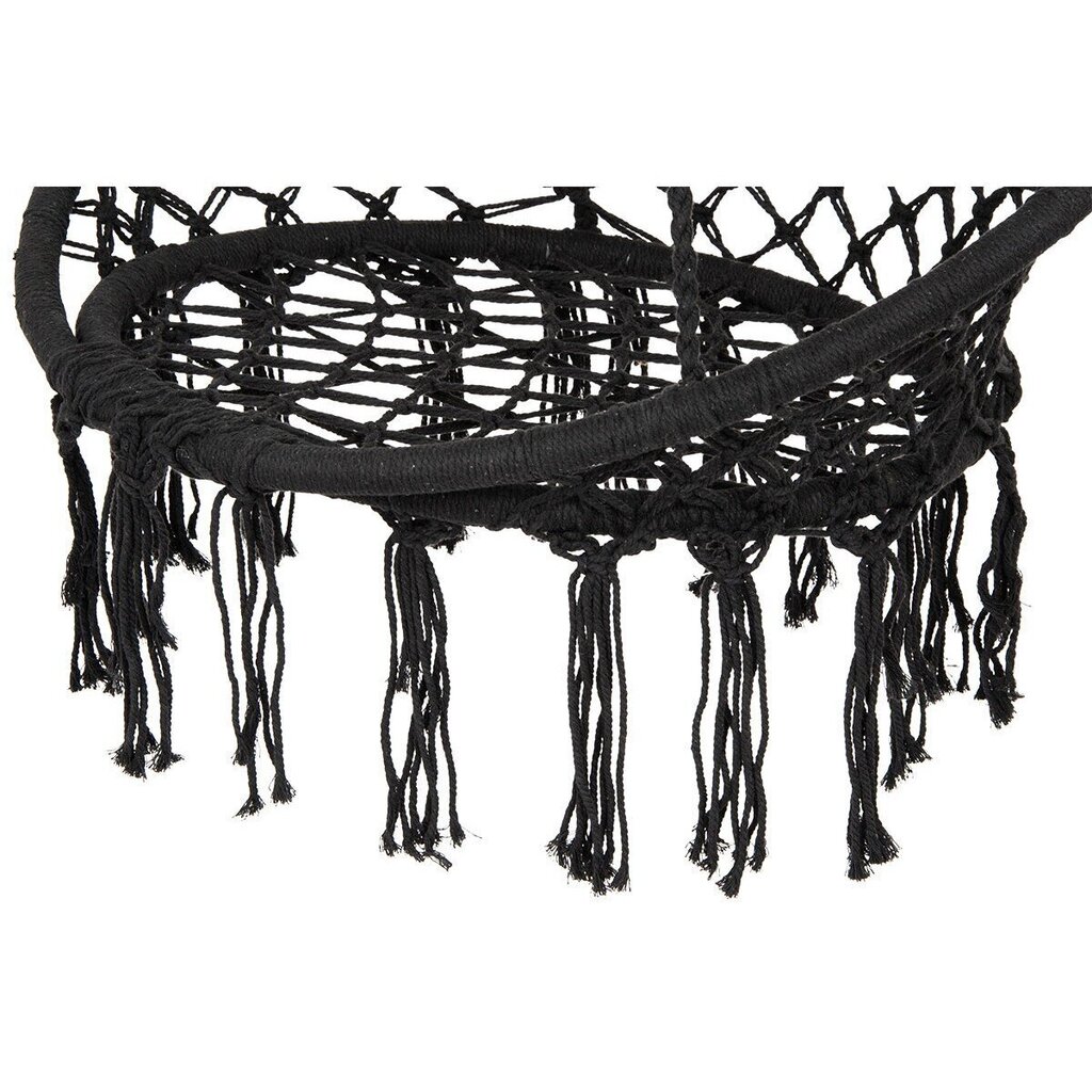 Sēdošais šūpuļtīkls ar spilvenu Saska Garden, 82x62 cm, melns цена и информация | Šūpuļtīkli | 220.lv
