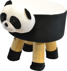 Bērnu pufs Saska Garden Panda, melns cena un informācija | Sēžammaisi, klubkrēsli, pufi bērniem | 220.lv