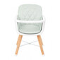 Koka barošanas krēsls Kikkaboo Woody 2in1, zaļš cena un informācija | Barošanas krēsli | 220.lv