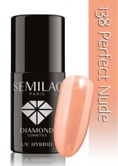 Стойкий гибридный лак для ногтей Semilac, 138 Perfect Nude, 7 мл цена и информация | Лаки для ногтей, укрепители | 220.lv