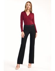 Черные брюки с расклешенными штанинами - SD61 цена и информация | Женские брюки | 220.lv