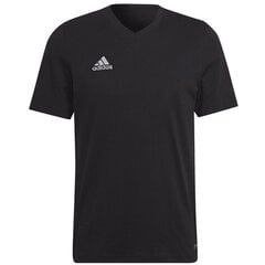 Мужская спортивная футболка Adidas Entrada 22 Tee M HC0448, черная цена и информация | Мужская спортивная одежда | 220.lv