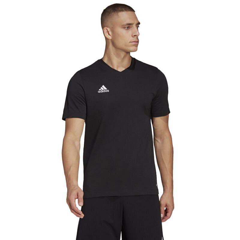 Sporta T-krekls vīriešiem Adidas Entrada 22 Tee M HC0448, melns cena un informācija | Sporta apģērbs vīriešiem | 220.lv