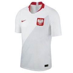 Футболка мужская Nike Poland Vapor Match Home M 922939100, белая цена и информация | Мужские футболки | 220.lv