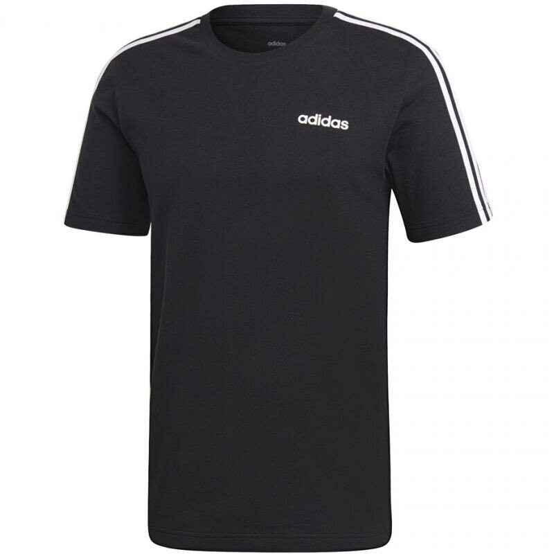T-krekls vīriešiem Adidas Essentials 3 Stripes Tee M DQ3113, melns цена и информация | Vīriešu T-krekli | 220.lv