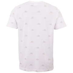 Мужская футболка Kappa Izdot T Shirt M 309037 110601, белая цена и информация | Мужские футболки | 220.lv