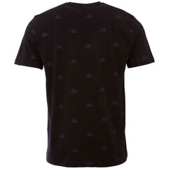 T-krekls vīriešiem Kappa Izdot T Shirt M 309037 194006, melns cena un informācija | Vīriešu T-krekli | 220.lv