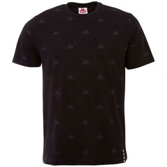 T-krekls vīriešiem Kappa Izdot T Shirt M 309037 194006, melns cena un informācija | Vīriešu T-krekli | 220.lv