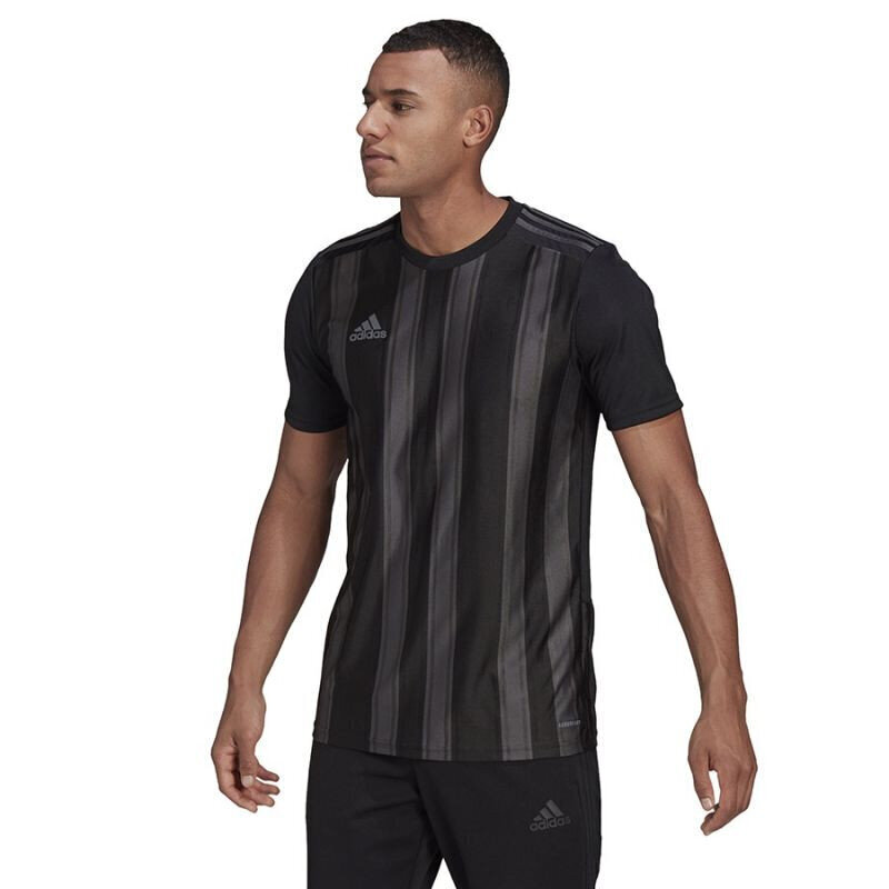 T-krekls vīriešiem Adidas Striped 21 JSY M GN7625, melns cena un informācija | Vīriešu T-krekli | 220.lv