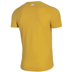 T-krekls vīriešiem 4F M H4L21 TSM013 73S, dzeltens cena un informācija | Vīriešu T-krekli | 220.lv