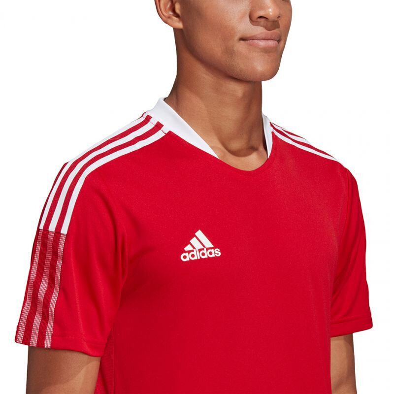 T-krekls vīriešiem Adidas Tiro 21 Training Jersey M GM7588, sarkans cena un informācija | Vīriešu T-krekli | 220.lv