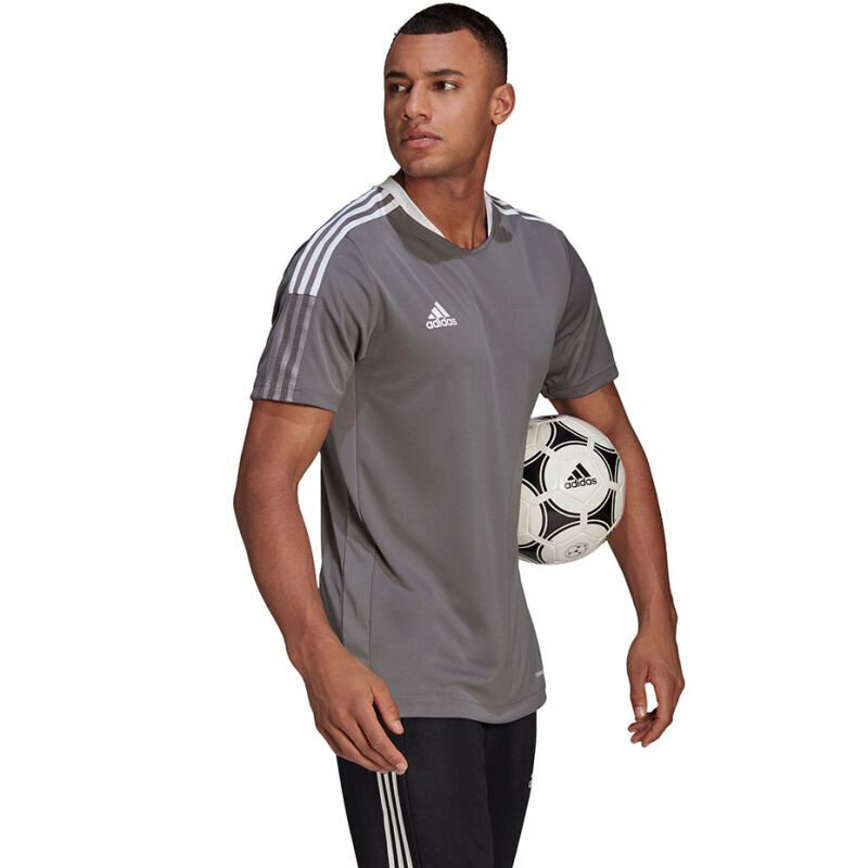 T-krekls vīriešiem Adidas Tiro 21 Training Jersey M GM7587, pelēks цена и информация | Vīriešu T-krekli | 220.lv