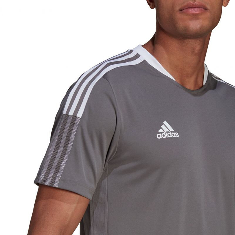 T-krekls vīriešiem Adidas Tiro 21 Training Jersey M GM7587, pelēks цена и информация | Vīriešu T-krekli | 220.lv