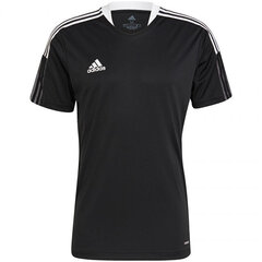 Футболка мужская Adidas Tiro 21 Training Jersey M GM7586, черная цена и информация | Мужские футболки | 220.lv