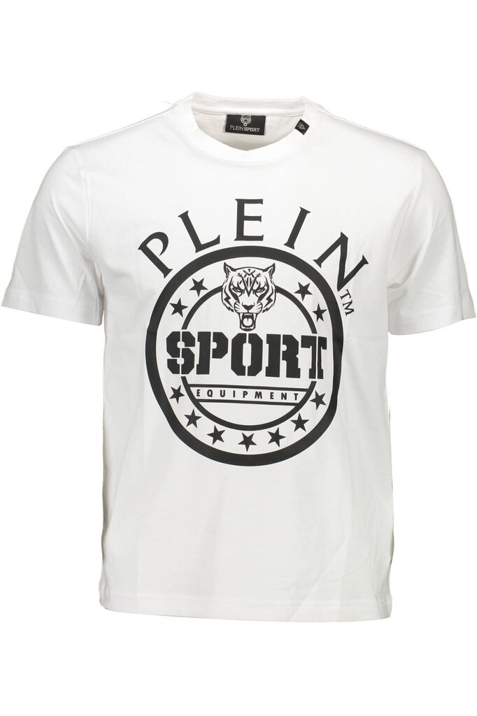 T-krekls vīriešiem Plein Sport TIPS128, balts cena un informācija | Vīriešu T-krekli | 220.lv