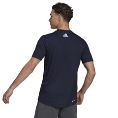 T-krekls vīriešiem Adidas D2M Logo Tee M HF7211, zils cena un informācija | Vīriešu T-krekli | 220.lv