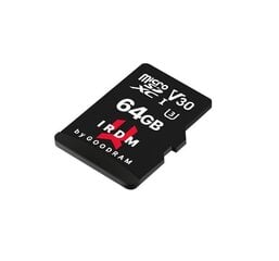 GoodRam microSDXC 64GB (+ SD adapteris) cena un informācija | Atmiņas kartes fotokamerām | 220.lv