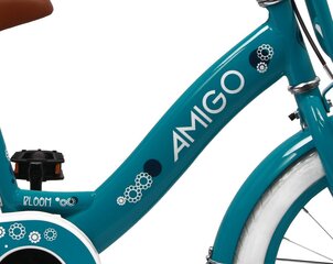 Bērnu velosipēds Amigo Bloom, 16'', 24 cm, zils cena un informācija | Velosipēdi | 220.lv