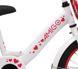 Bērnu velosipēds Amigo Sweetheart, 16”, balts цена и информация | Велосипеды | 220.lv